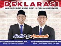 Dirga Singkarru dan Iskandar Muda, Pasangan Cabup dan Cawabup Polman Siap Deklarasi